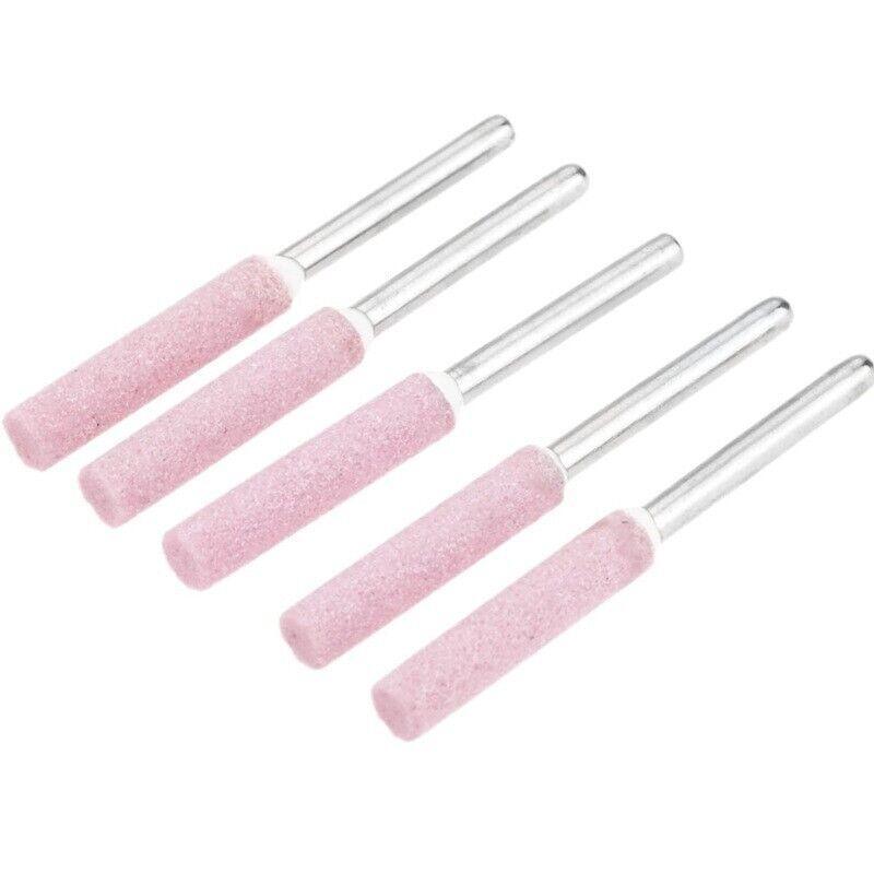 10PCS Chainsaw Sharpener Burr Grinding Stones 4mm / 4.8mm / 5.5mm