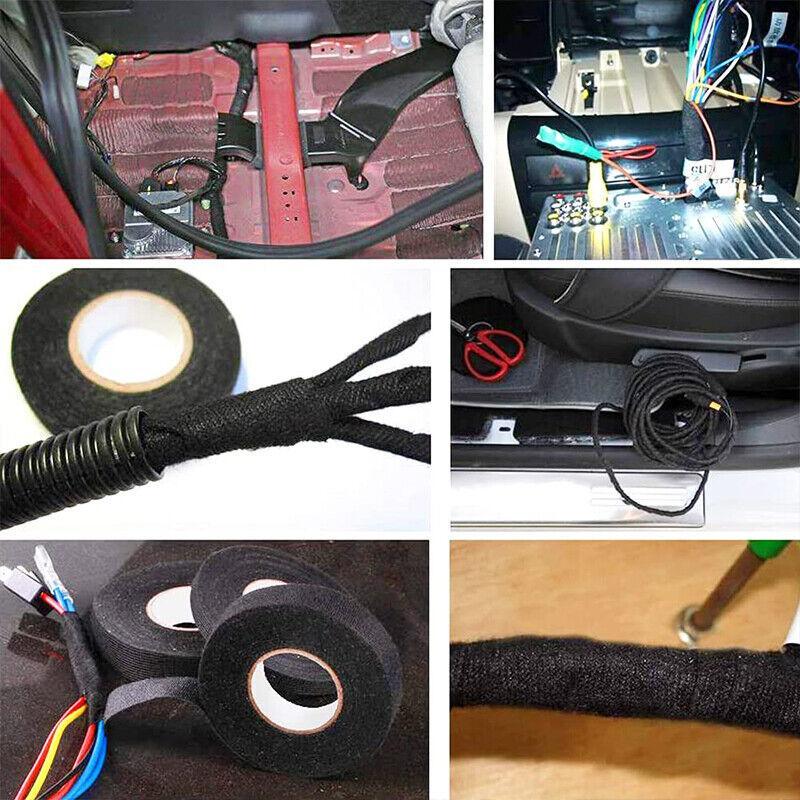 7 Roll Electrical Harness Tape Wire Loom Cloth Noise Damping Adhesive Tape