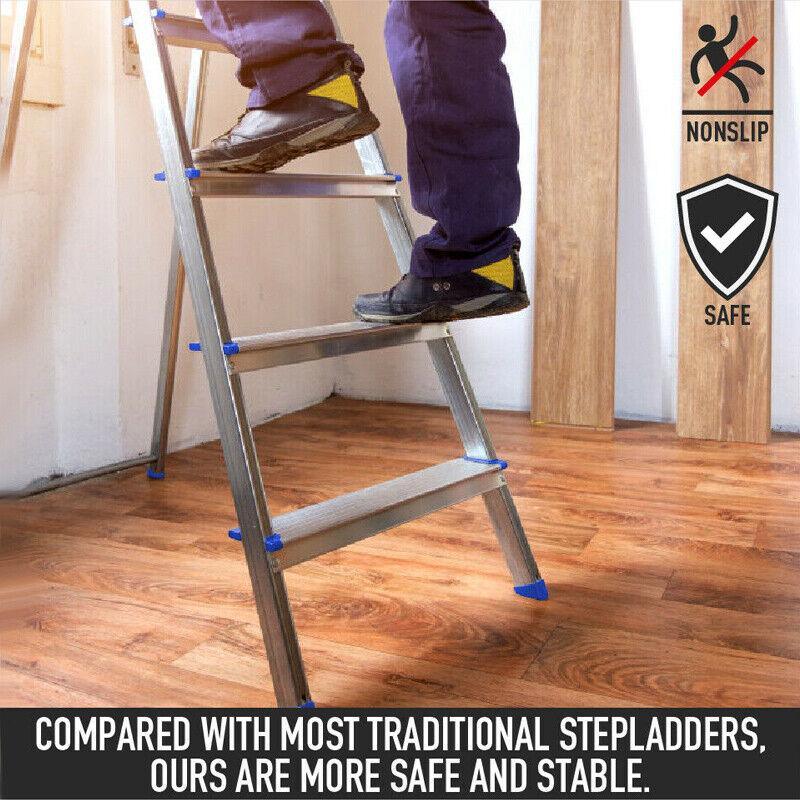 Aluminium Folding Ladder Non Slip 3/4/5 Step Lightweight