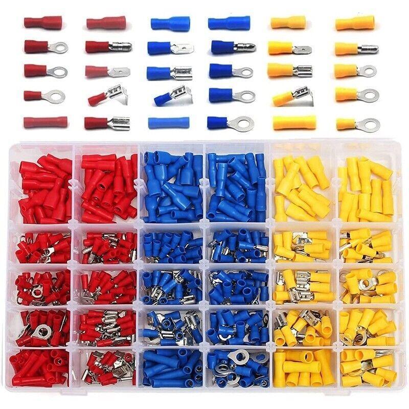 720PCS Assorted Crimp Terminals Electrical Wire Connector Kit Set