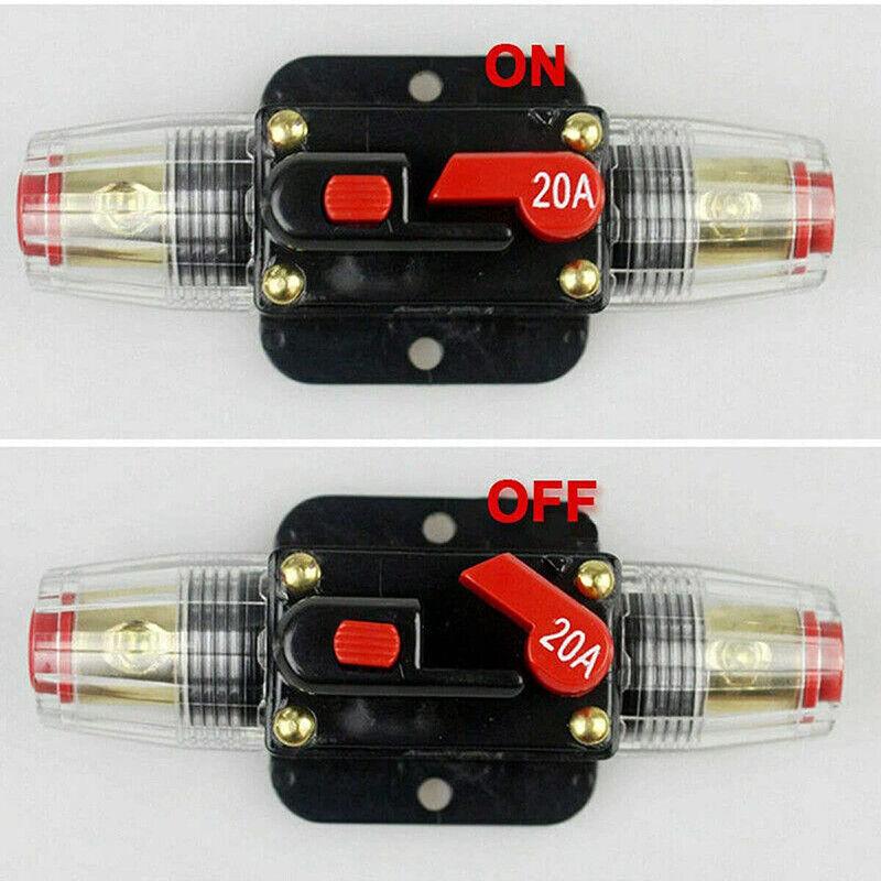 20–150A Waterproof Circuit Breaker Manual Reset 12V/24V