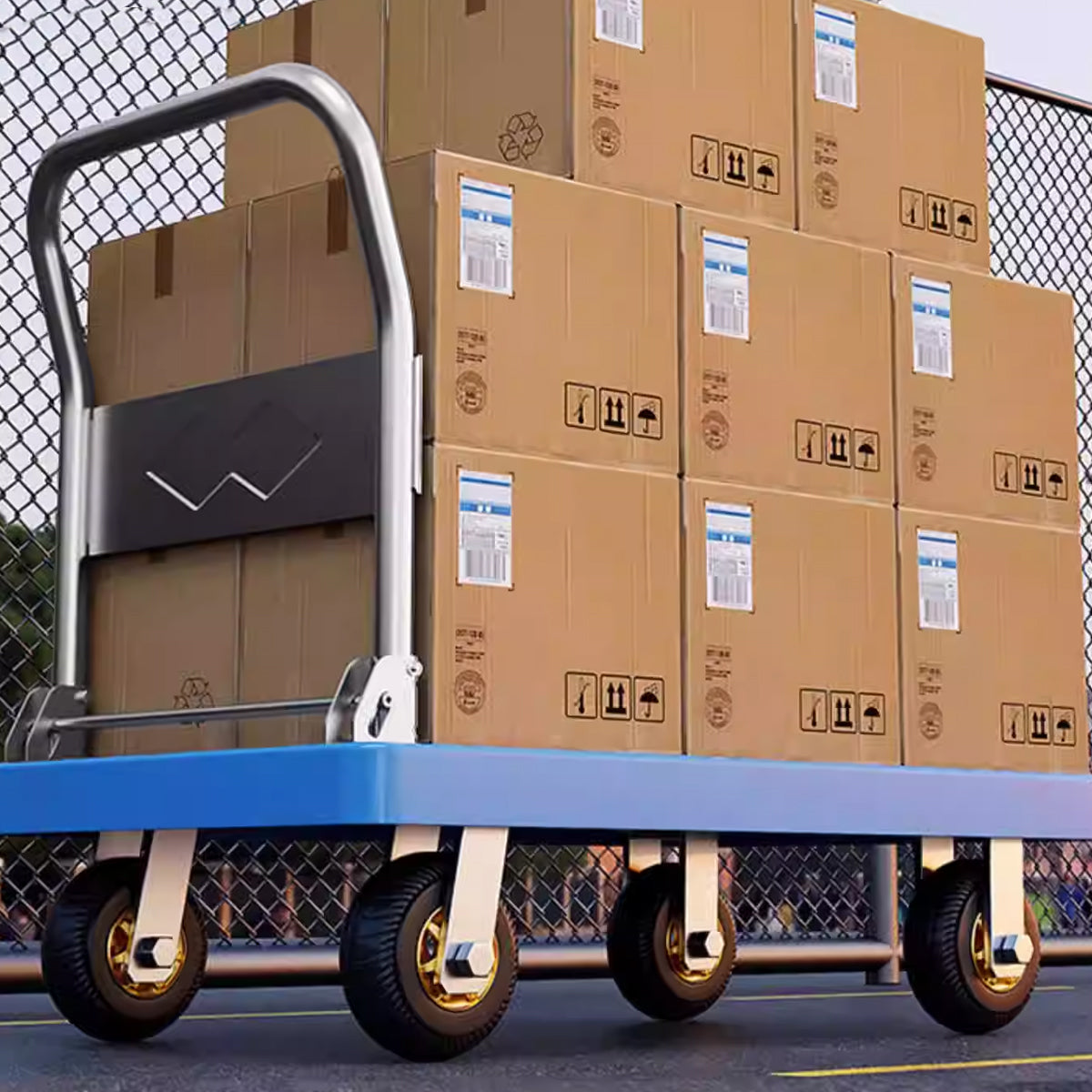 4pcs 6 Inch Heavy Duty Swivel Caster Wheels 1000KG Load with Brakes