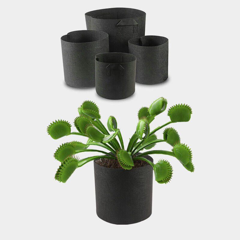 10pcs Fabric Plant Grow Pots Breathable Planter Bags 2-20 Gallon
