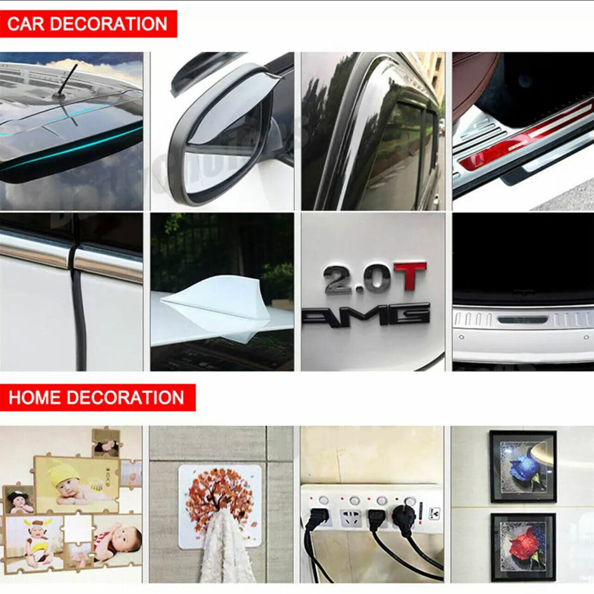 Vehicle 3M Double Sided Super Sticky Strong Adhesive Roll Tape