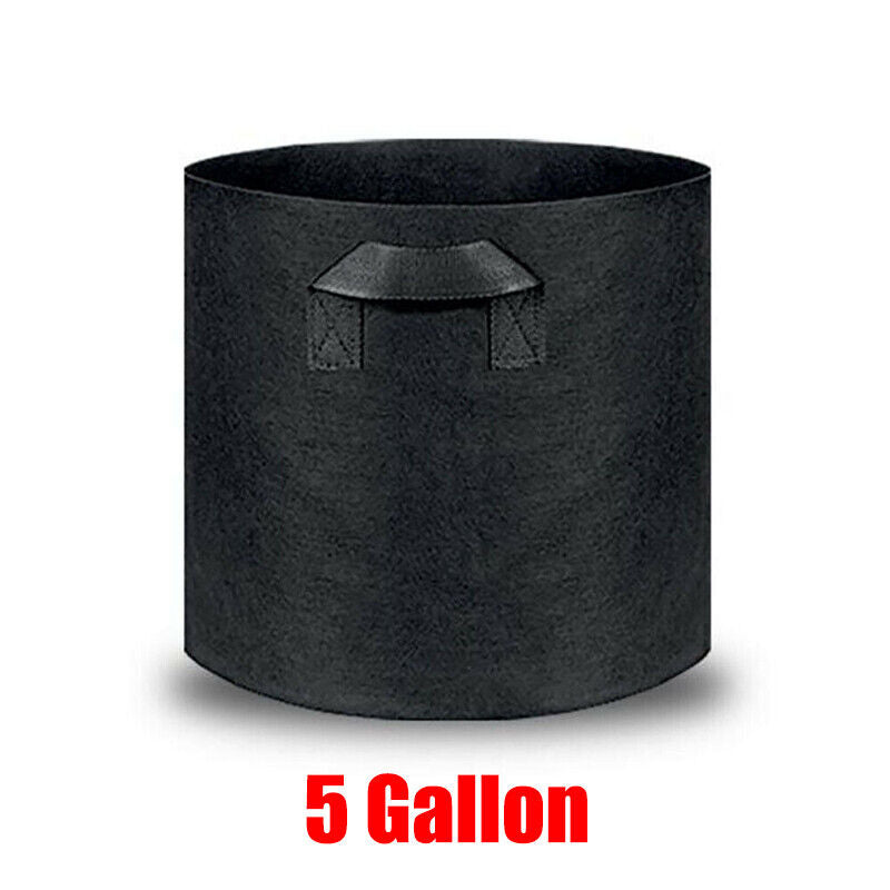 10pcs Fabric Plant Grow Pots Breathable Planter Bags 2-20 Gallon
