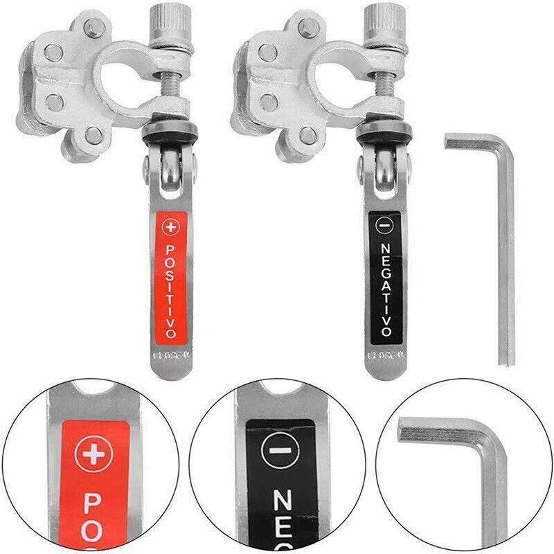 2x 12V 4Way Car Battery Terminal Connectors Clamp
