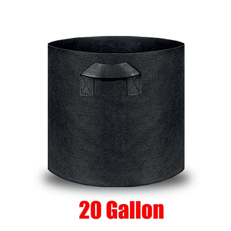10pcs Fabric Plant Grow Pots Breathable Planter Bags 2-20 Gallon