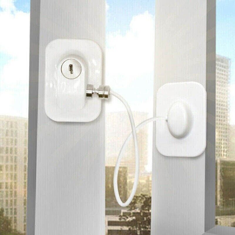 Refrigerator Lock with Keys Safety Cabinet Drawer Door Window Latch