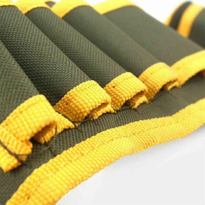 Electrician Waist Tool Bag Canvas Pouch with Multiple Pockets for Warehouse Use