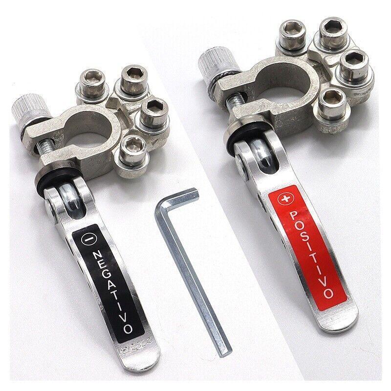 2x 12V 4Way Car Battery Terminal Connectors Clamp
