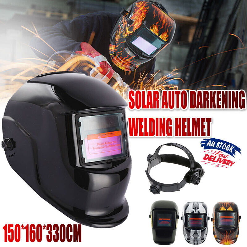 Auto Darkening Solar Welding Helmet Mask Arc Tig Mig Skull Welder