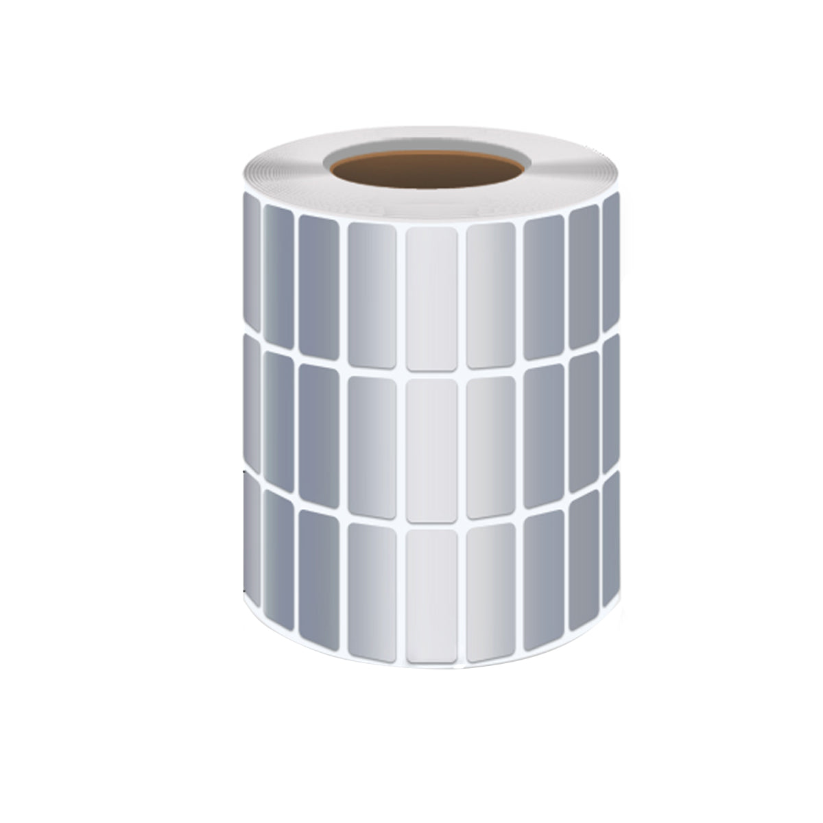 Silver PET Thermal Transfer Labels Waterproof Self Adhesive Sticker Roll
