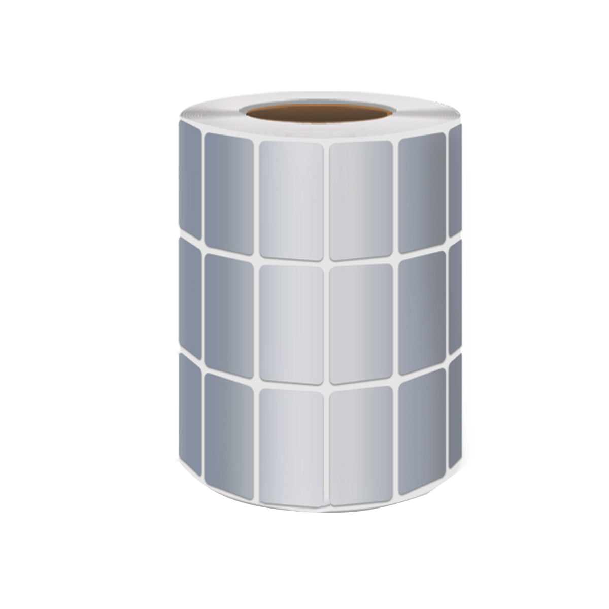 Silver PET Thermal Transfer Labels Waterproof Self Adhesive Sticker Roll