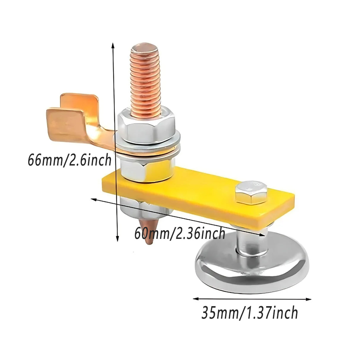 2pcs Magnetic Welding Ground Clamps Heavy Duty Holder