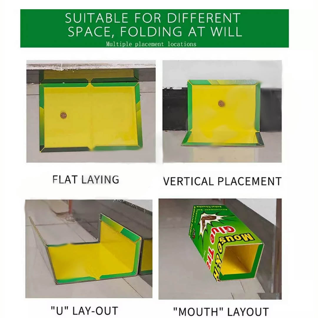 Mouse Glue Trap Board Rat Mice Catcher Pad Odorless Sticky Non-Toxic