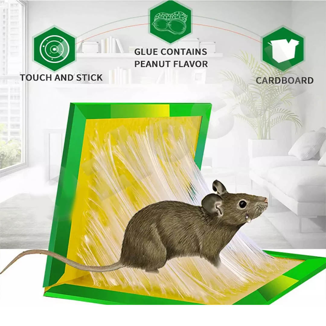 Mouse Glue Trap Board Rat Mice Catcher Pad Odorless Sticky Non-Toxic