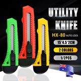 Utility Stanley Knife Retractable Heavy Duty Box Cutter with Blades