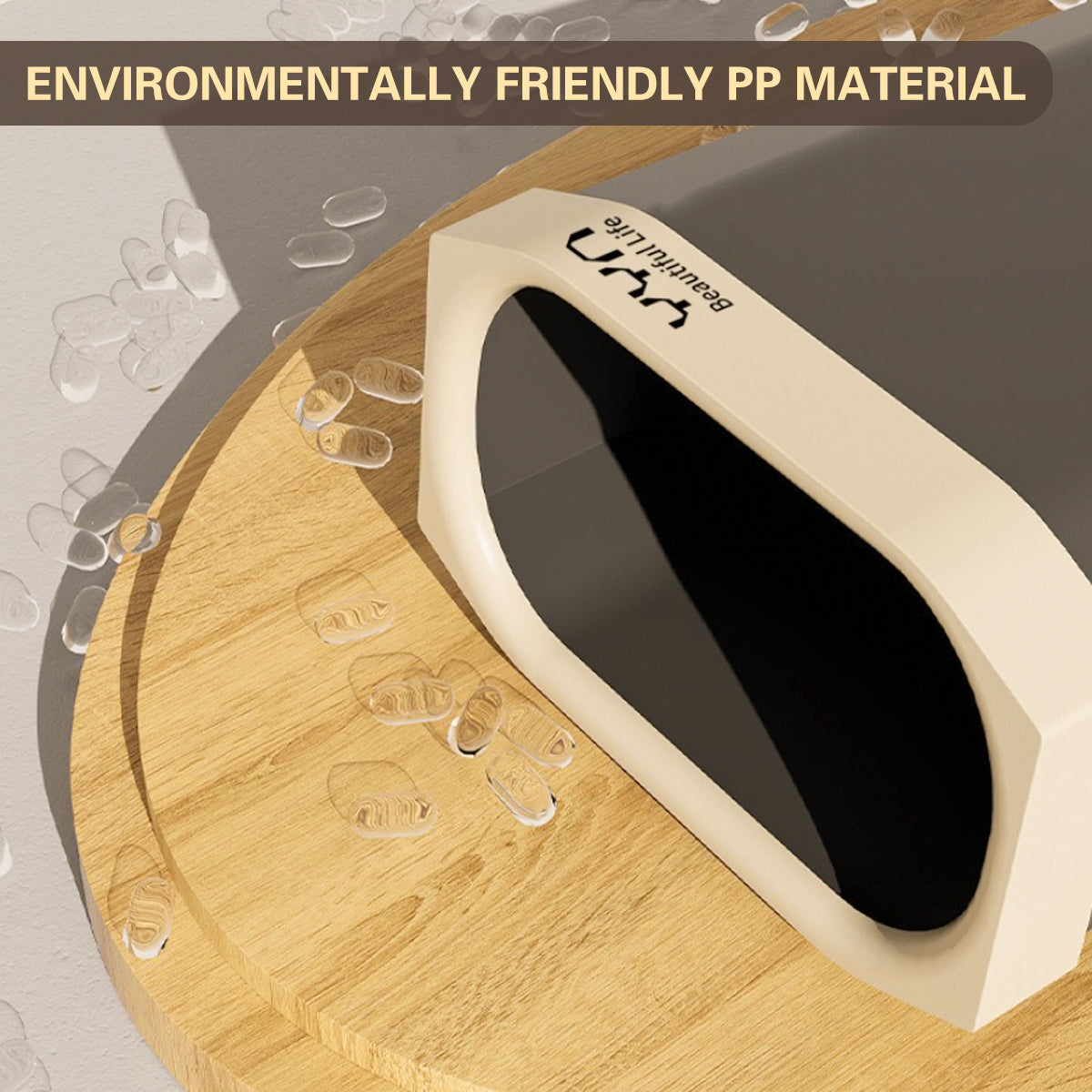 40L Large Capacity Garbage Bin Durable Kitchen Bathroom Waste Bin