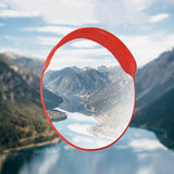 Road Safety 80cm Round Wide-Angle Convex Mirror for Outdoor Corners