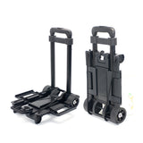 Foldable Two-Wheel Trolley Cart Portable Luggage Carrier for Warehouse