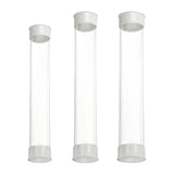 Transparent PC Packaging Tube with Lid Plastic Storage Tube 20PCS