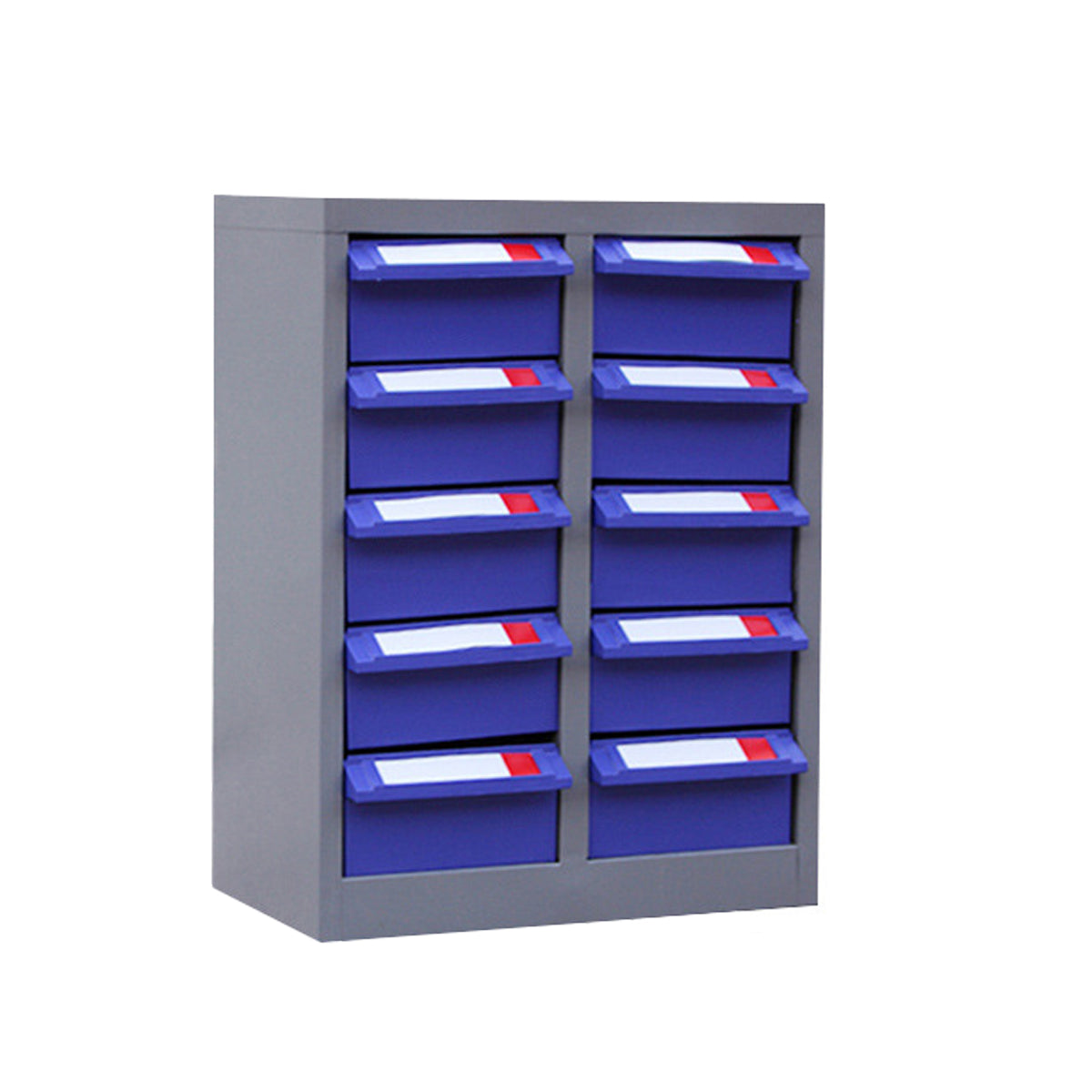 10 Drawer Parts Storage Cabinet Metal Frame Organizer 32x22x28cm
