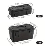 Multi Function PP Toolbox Stackable Storage Organizer for Warehouse Use