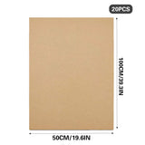 20PCS Corrugated Cardboard Sheets Shipping Box Packaging 50x100cm