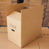 10PCS Corrugated Cardboard Moving Boxes with Built-In Handles