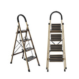 4 Step Folding Ladder Anti-Slip 150KG Load Capacity Space Saving