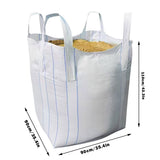 Heavy Duty White Woven Ton Bag for Warehouse Bulk Storage