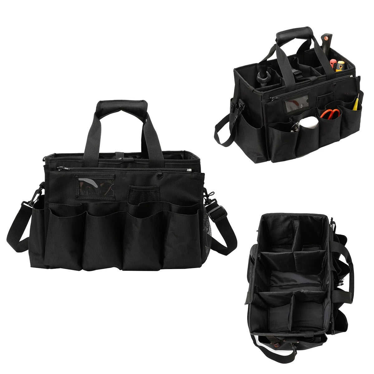 Large Capacity Cleaning Tool Storage Bag Oxford Cloth Organizer for Warehouse Use