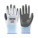 N518 Nitrile Coated Work Gloves Non Slip Safety Labor Gloves 20Pairs