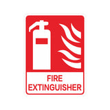2PCS Fire Extinguisher PVC Safety Warning Sign for Warehouse Building Use