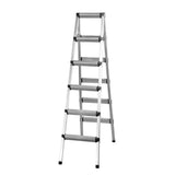 Double-Sided Aluminum Folding Ladder 4/6 Layer Stable Warehouse Use
