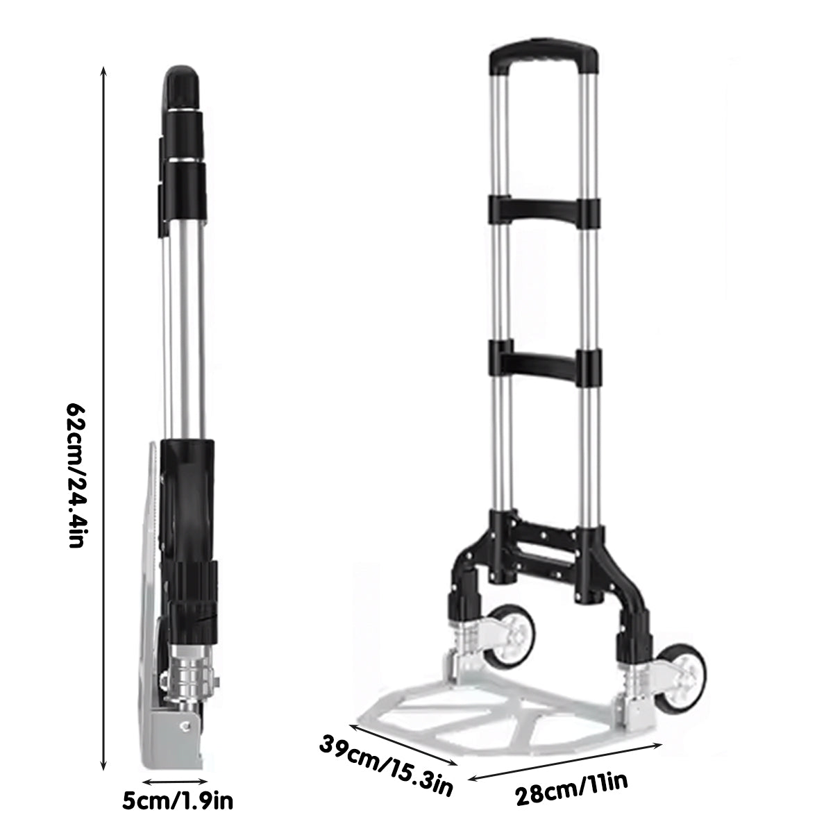 Folding Hand Trolley Cart Heavy Duty Utility Transport Truck