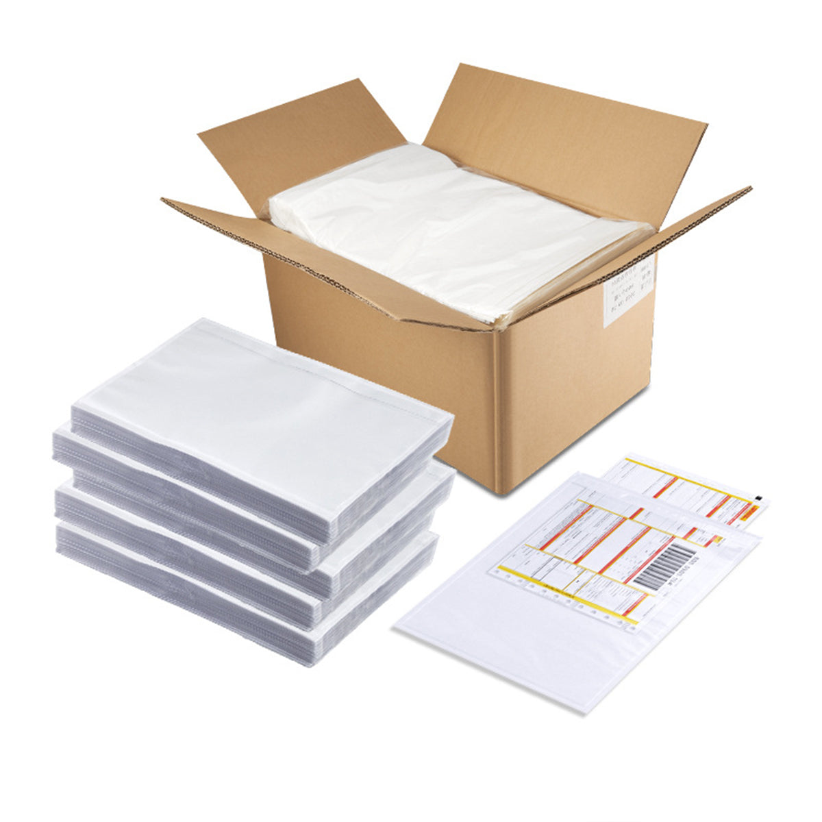 100pcs Clear Resealable Zip Lock Plastic Bags Transparent Storage Packaging