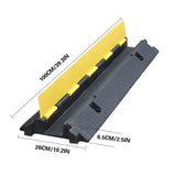 Slotted Rubber Speed Bump with Flip Cover Reflective Modular Design