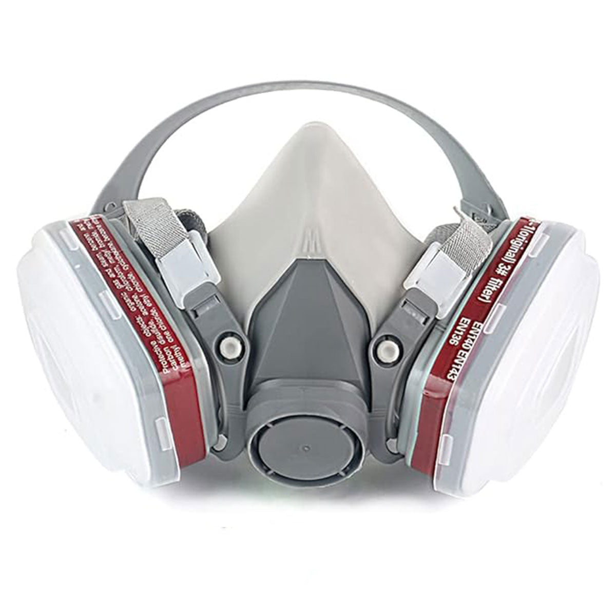 Half Face Dustproof Protective Mask with Dual Cartridge for Industrial Use