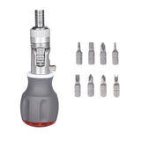 8-in-1 Multi-Angle Ratchet Screwdriver with CR-V Steel Bits