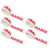 Fragile Warning Tape High Adhesion Shipping Box Labels 5 Rolls
