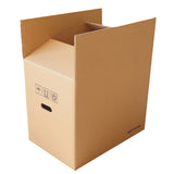 10PCS Corrugated Cardboard Moving Boxes with Built-In Handles