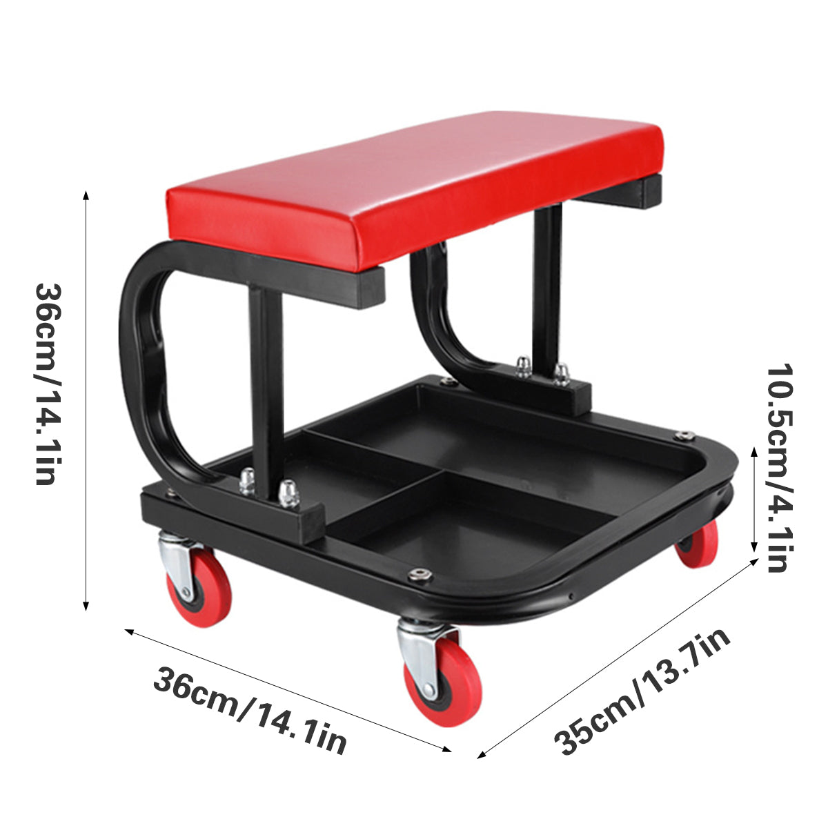 Multifunctional Car Repair Stool with 360 degree Swivel Wheels