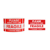 Fragile Sticker Labels 2 Rolls 1000PCS High Visibility Shipping Warning