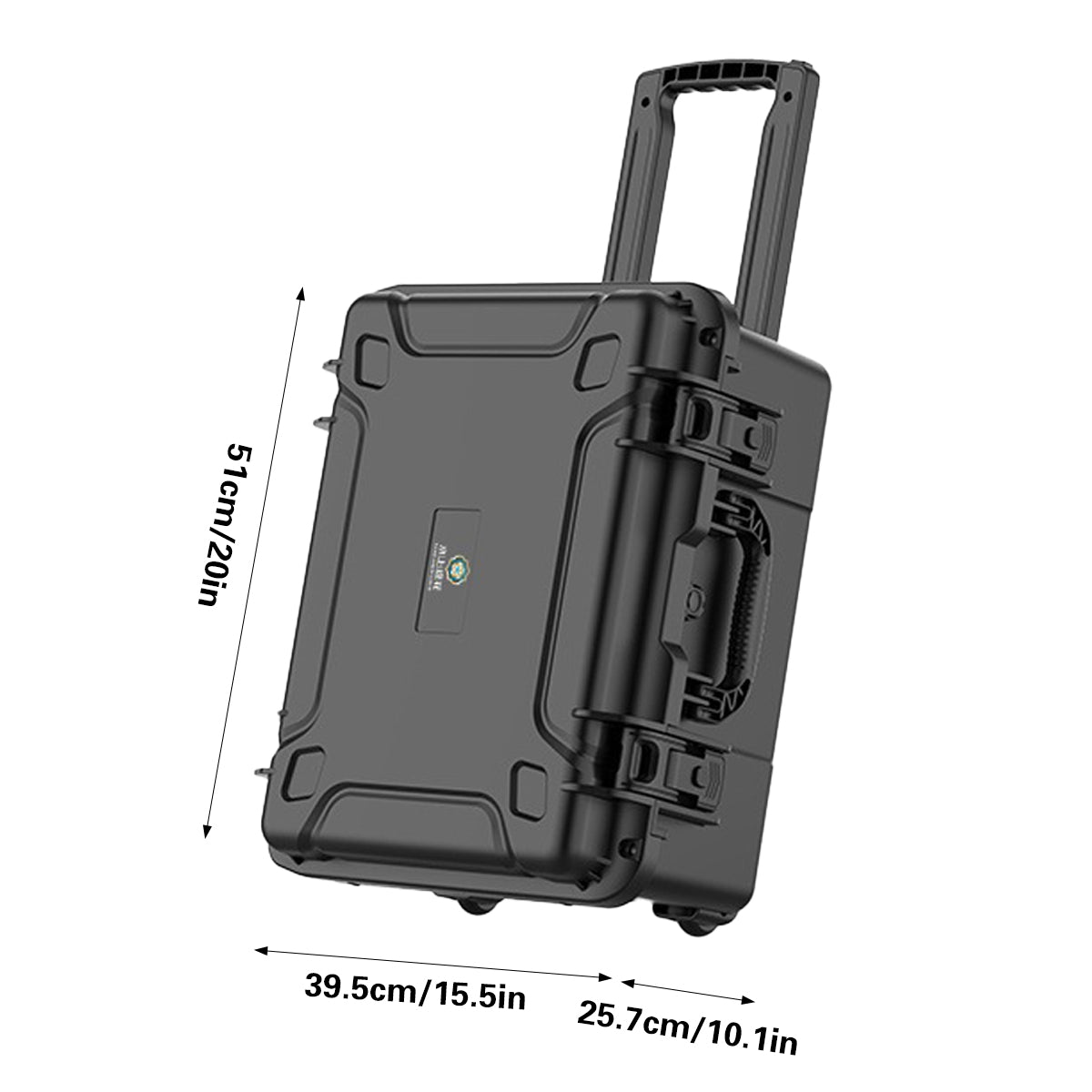 Large Rolling Tool Box Plastic Trolley Case with Wheels Portable