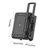 Large Rolling Tool Box Plastic Trolley Case with Wheels Portable