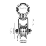 Stainless Steel U-Type Pulley Wheel Lifting Ring for Warehouse Hoist Systems