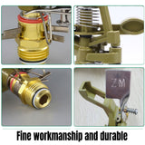 360 Degree Alloy Sprinkler Head Rotating Garden Lawn Nozzle Durable