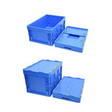 Foldable Plastic Storage Box with Rounded Corners for Workshop Garage Home