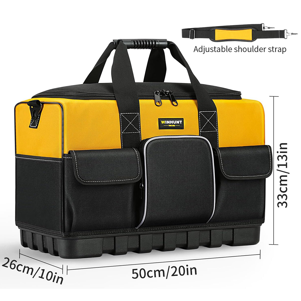 Large Capacity Tool Bag Portable Work Tool Organiser Oxford Fabric